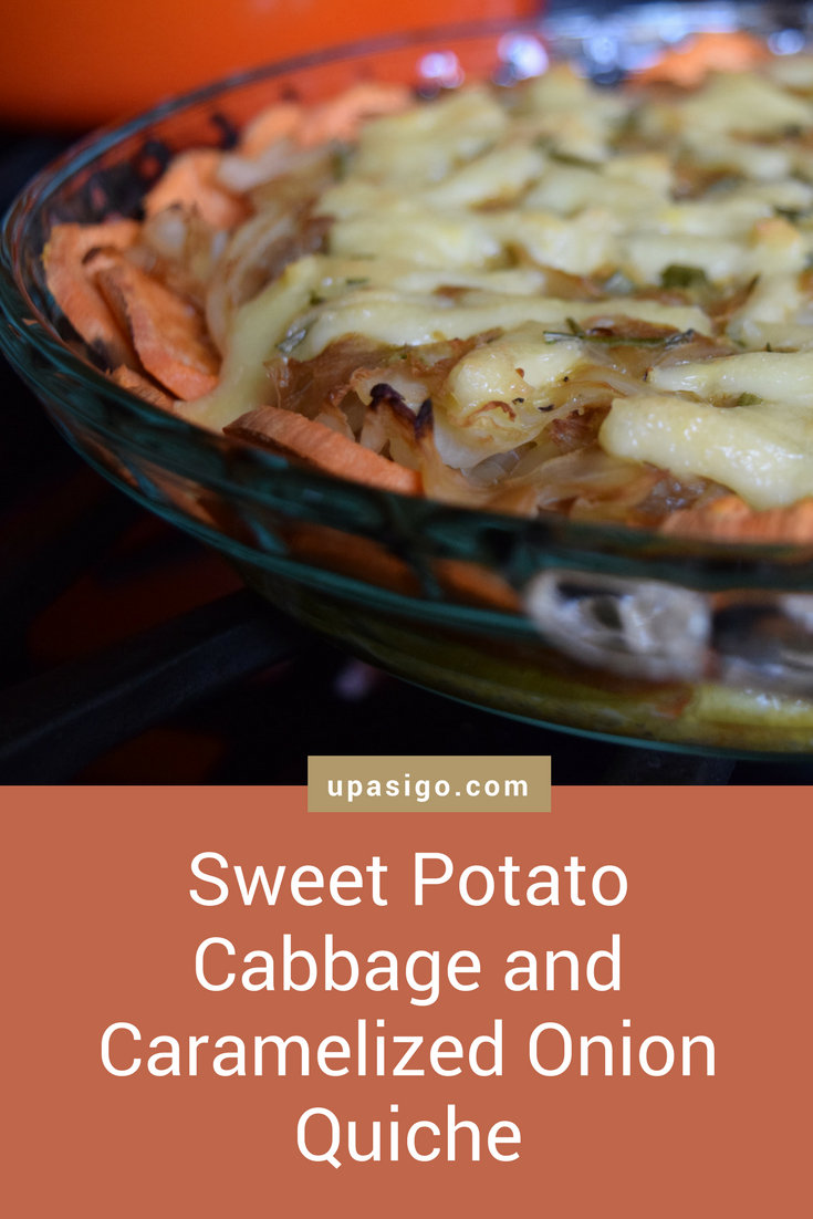 Sweet Potato Caramelized Onion Cabbage Quiche