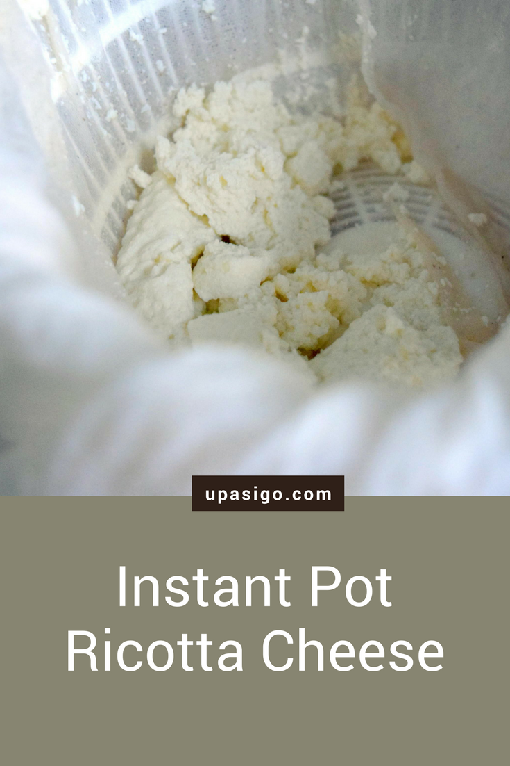 Quick and Easy 20-minute 3-ingredient Homemade Instant Pot Ricotta Cheese