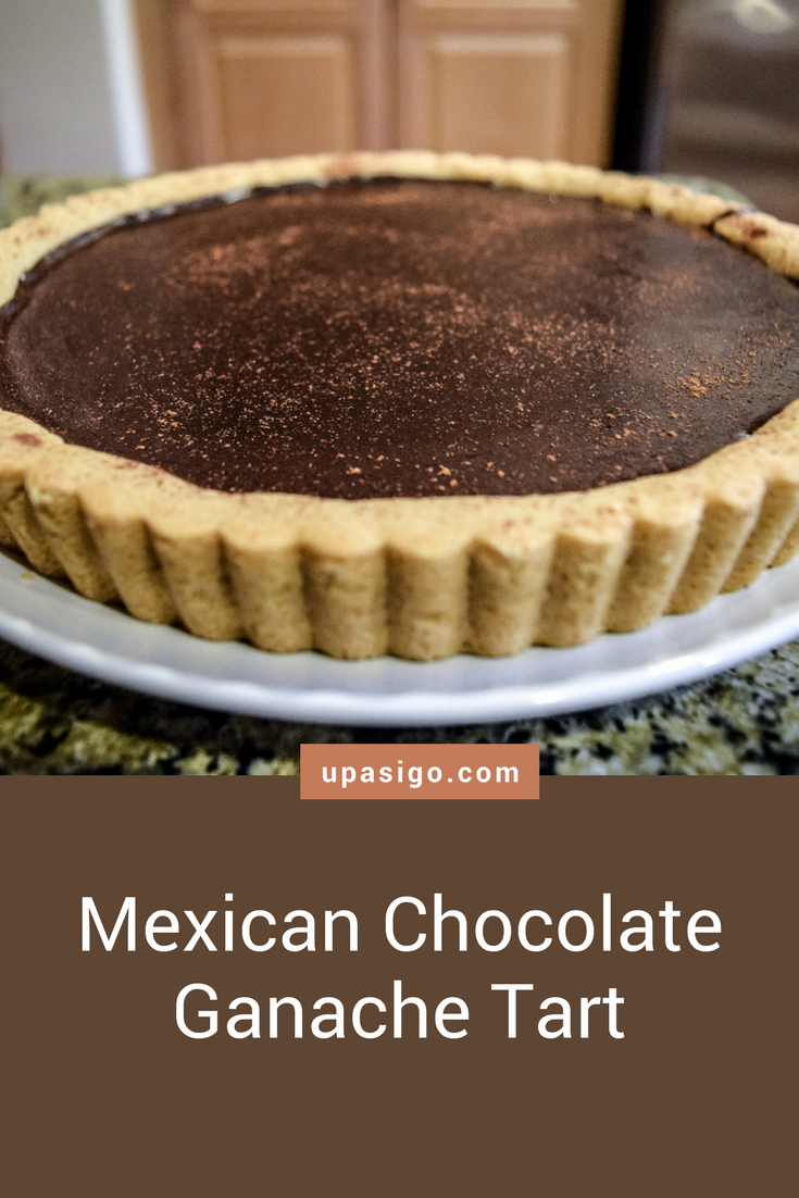 Spicy Mexican Hot-Chocolate Ganache Tart with Shortbread Cookie Crust