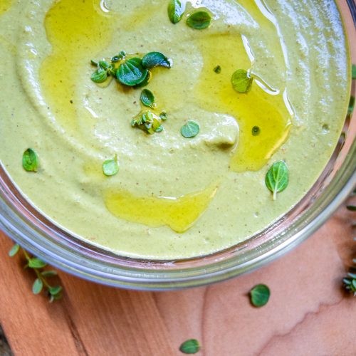 Marjoram Pea Pesto (Vegan) Up As I Go