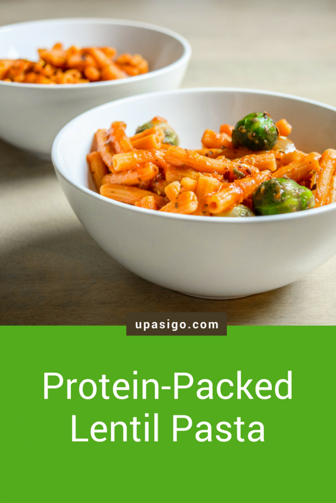 ProteinPacked Red Lentil Pasta with Marinara Up As I Go