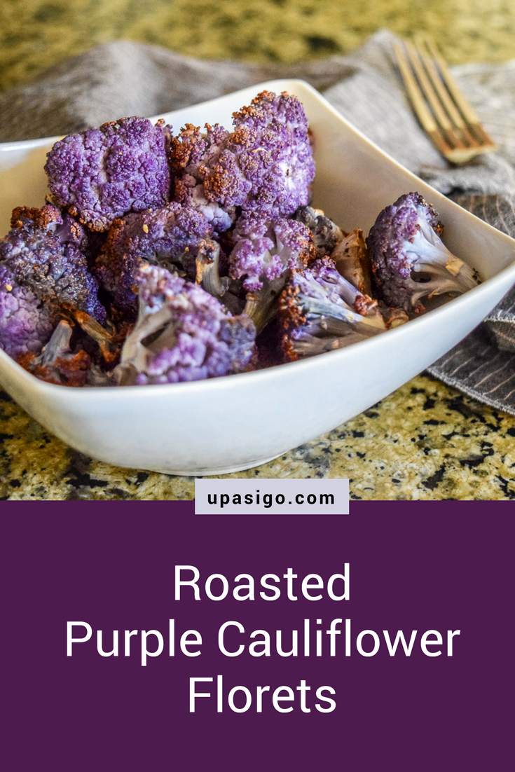 Roasted Purple Cauliflower Florets