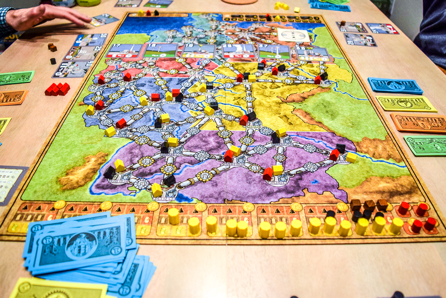 Power Grid Board Game from front angle