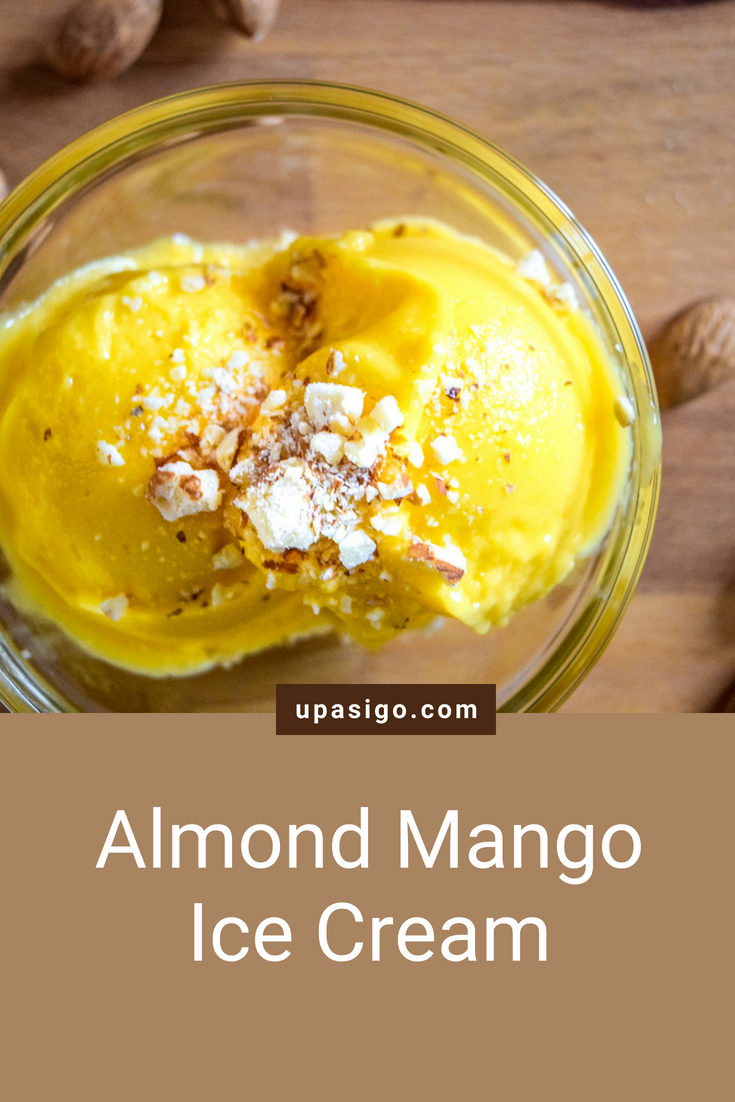 Two-Ingredient Almond Mango Ice Cream (Vegan)