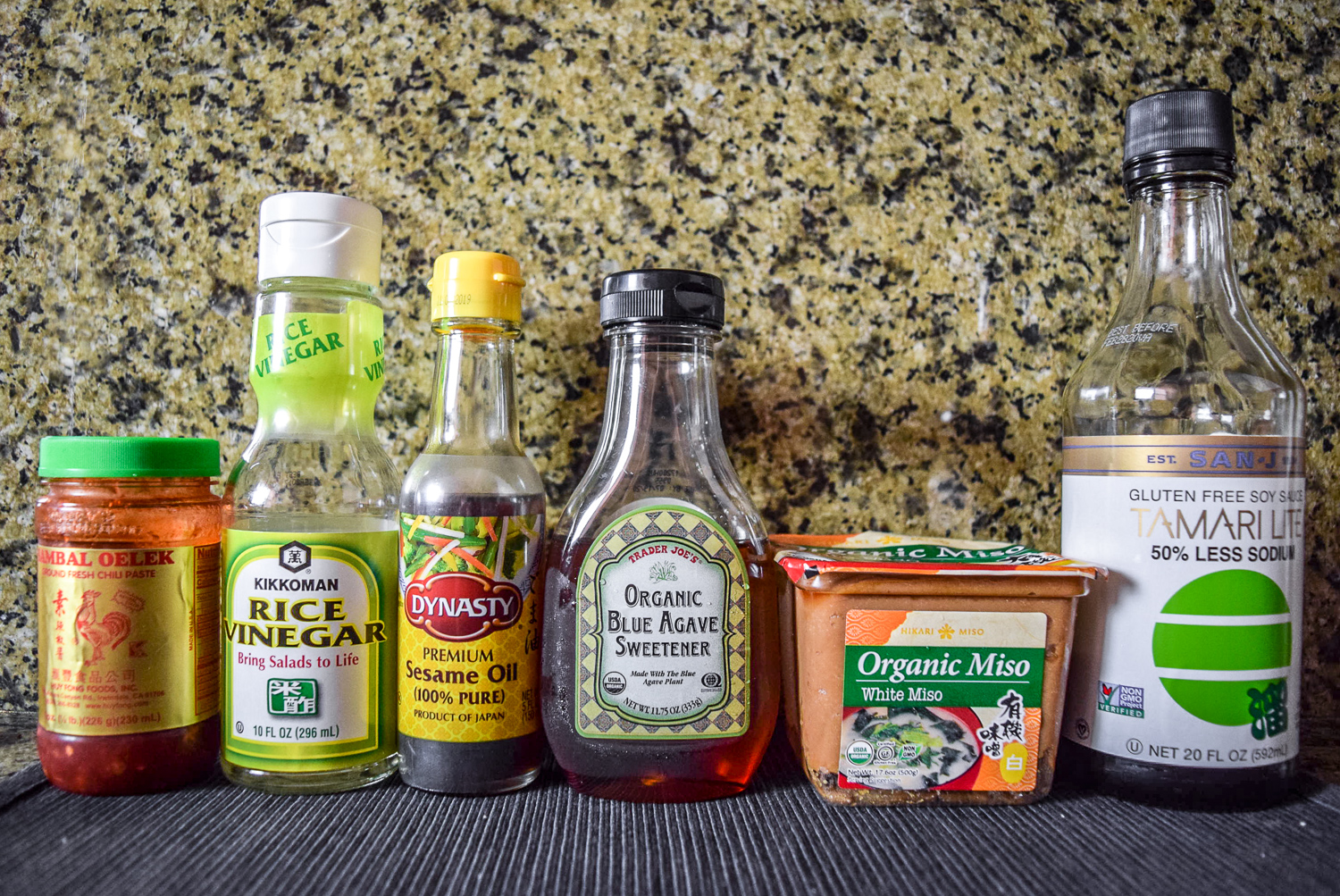 Ingredients for chili miso sauce